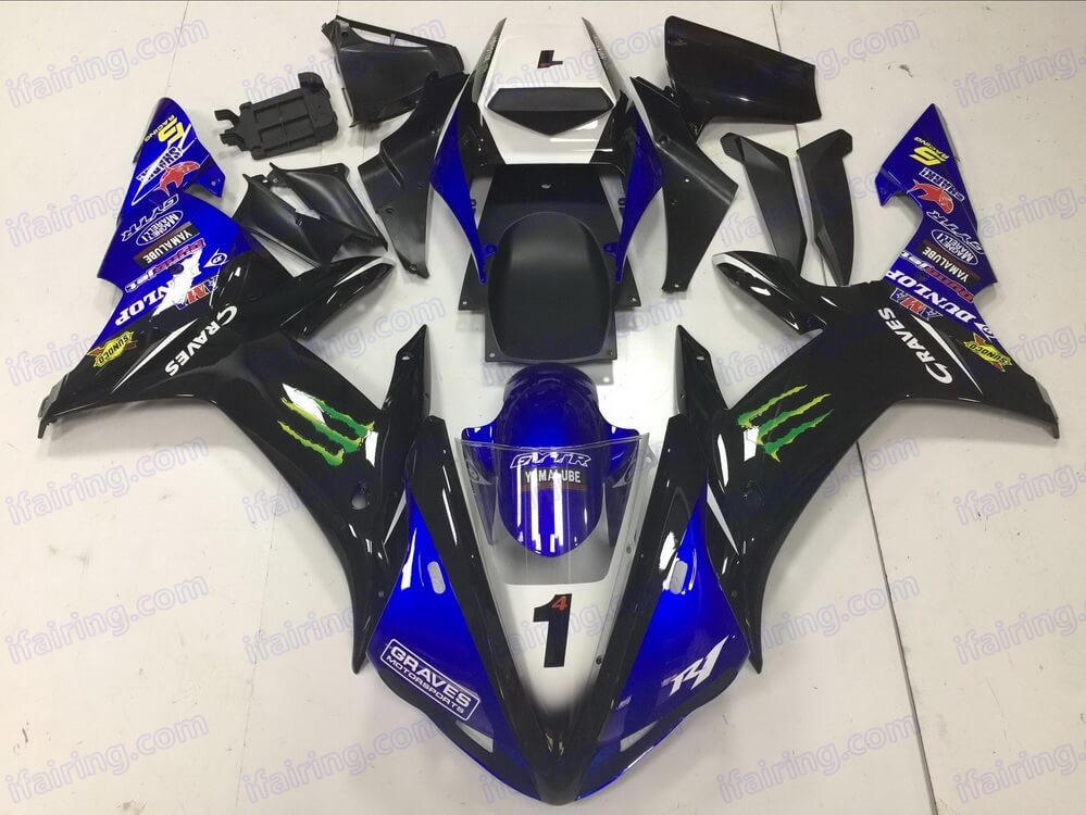 (image for) Fairing kit fit for Yamaha YZF 1000 R1 2002 2003 182